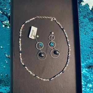 3 FOR $15!!! Bundle of New Silver and Glass Beaded Necklace and Earrings